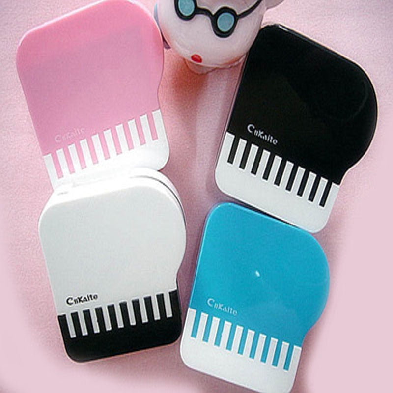 Piano Pattern Contact Lens Protection Box