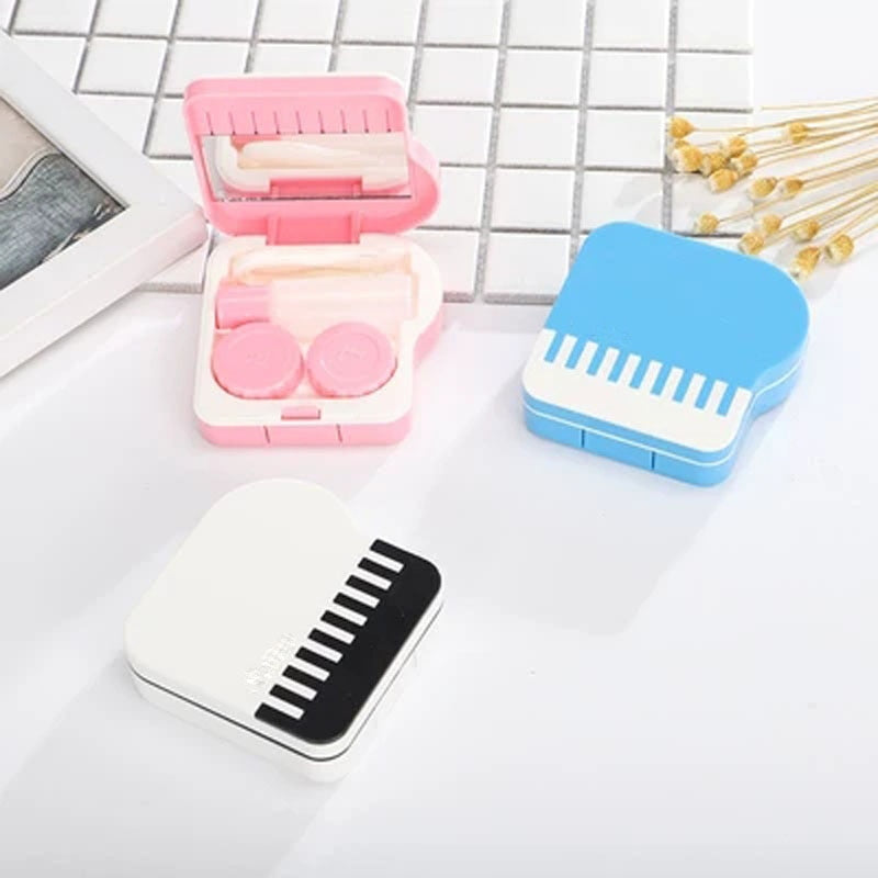 Piano Pattern Contact Lens Protection Box