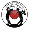 Black/Red Music Wall Clock