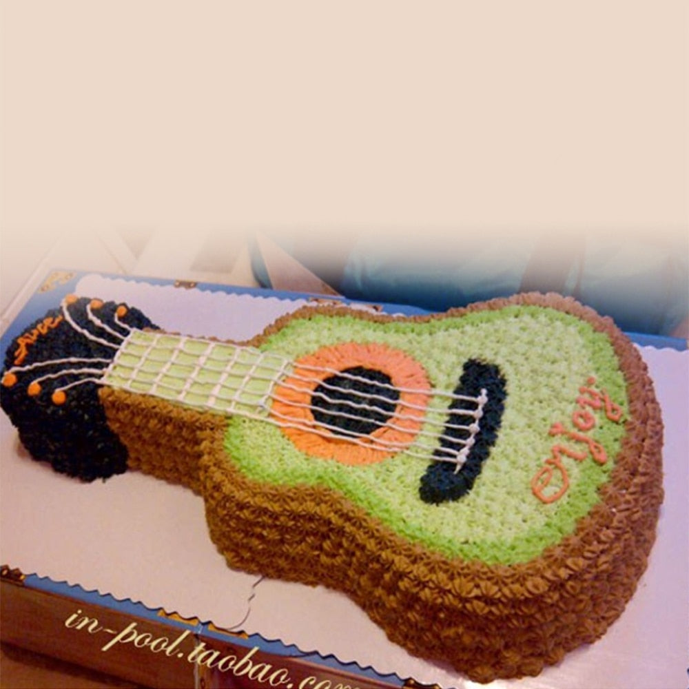 Guitar Shaped Metal Cake Mold