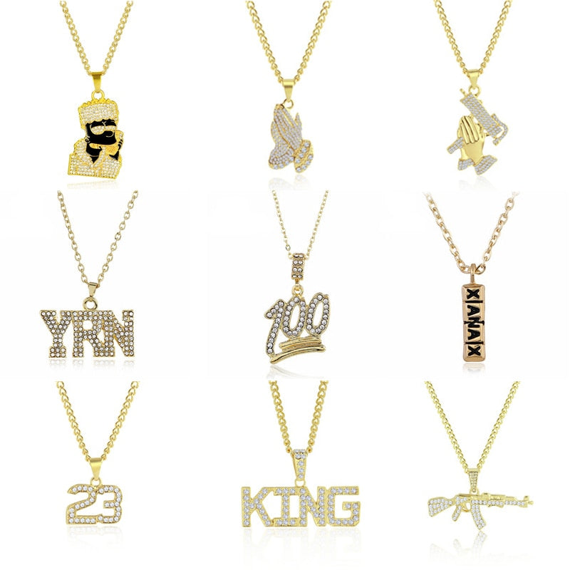 Gold DJ Style Necklace