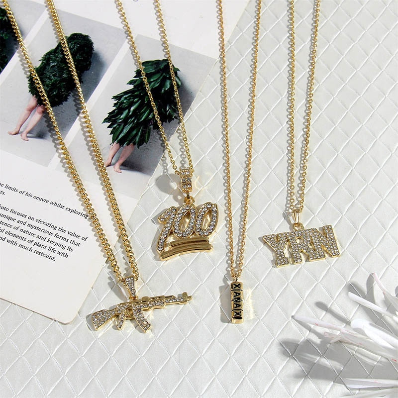 Gold DJ Style Necklace