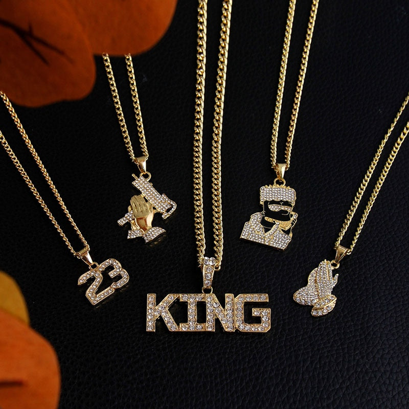 Gold DJ Style Necklace