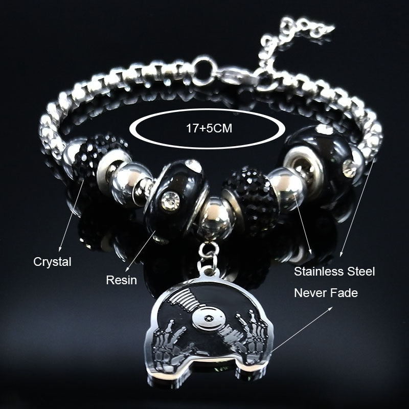 Skeleton Music DJ Bracelet