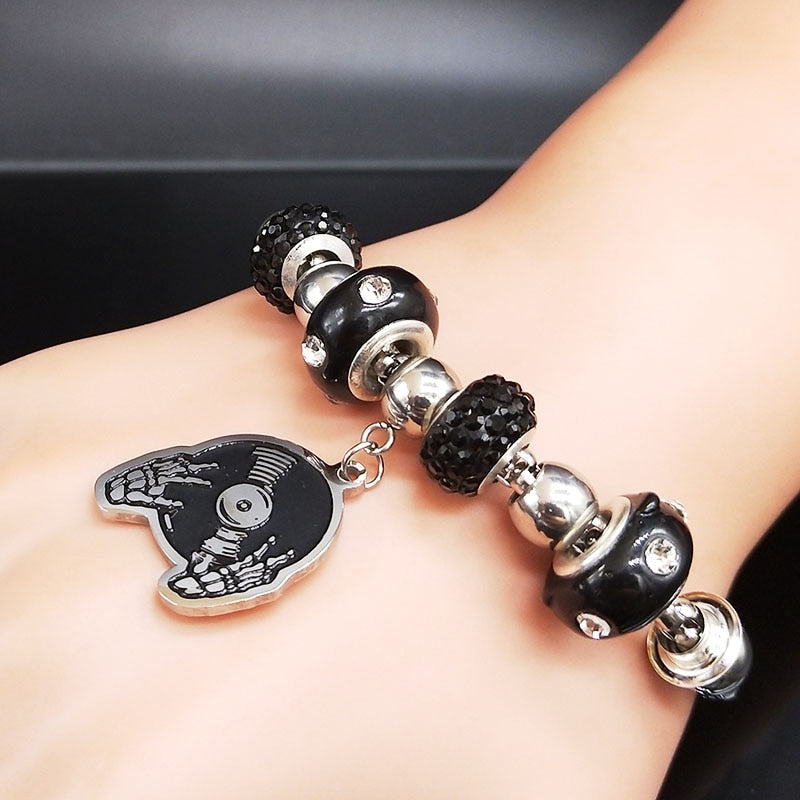 Skeleton Music DJ Bracelet