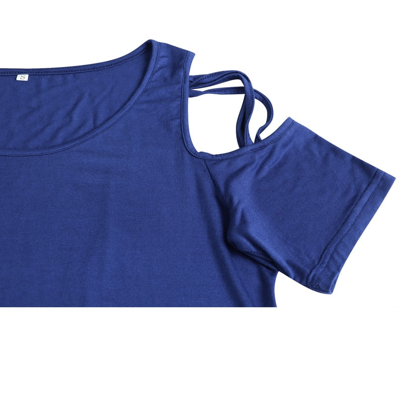 Music Notes Hollow Out T-shirt