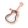 Guitar Floating Locket Necklace