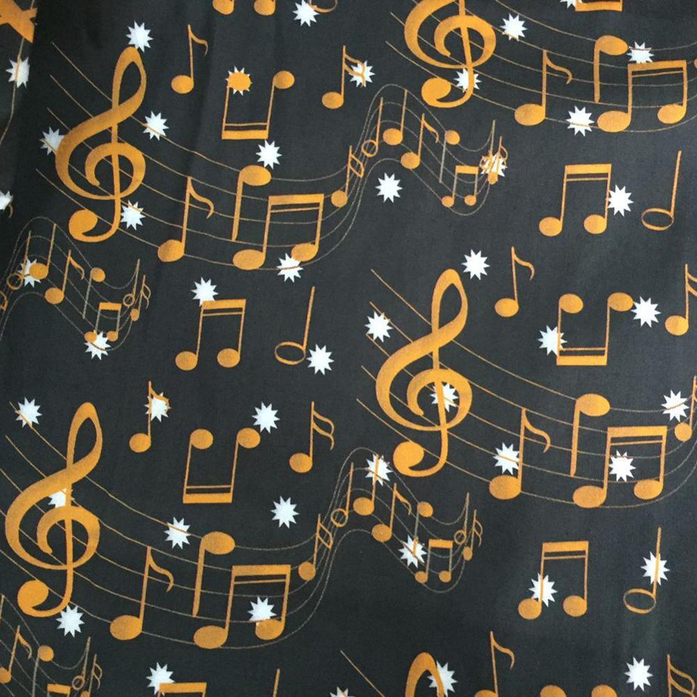 Vintage Music Note Long Skirt