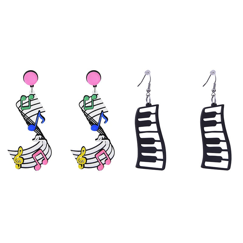 Music Fashion Long Earrings