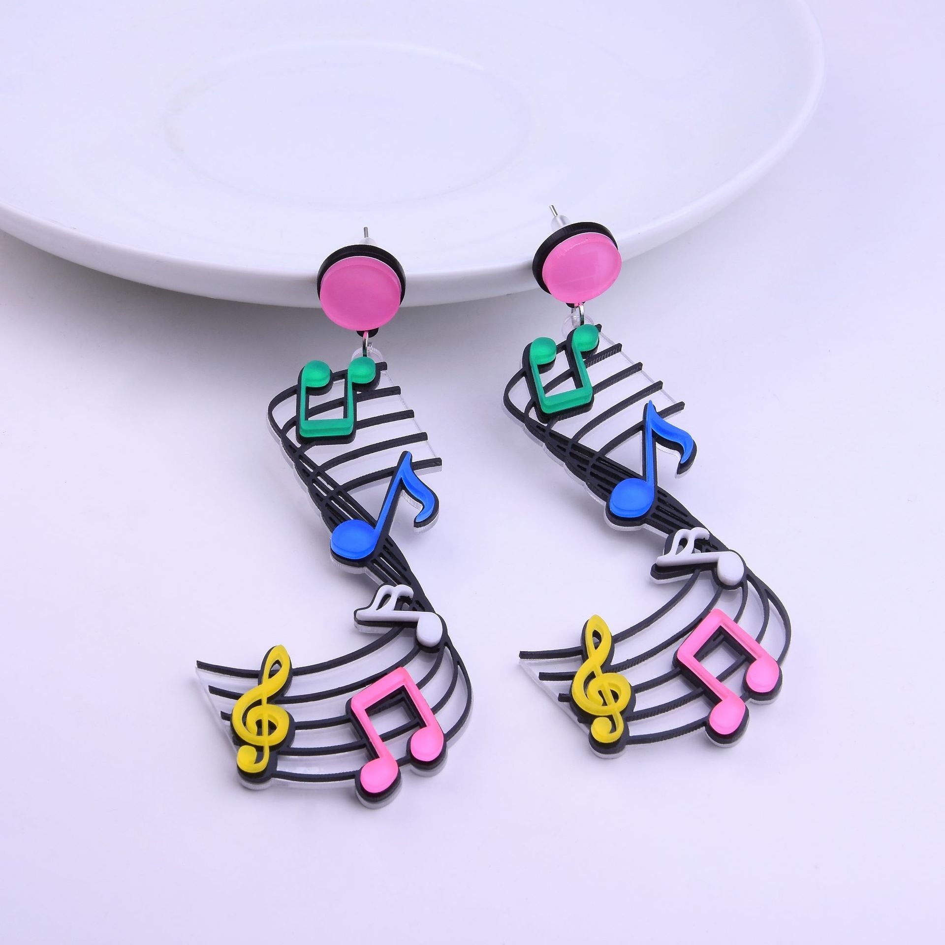 Music Fashion Long Earrings