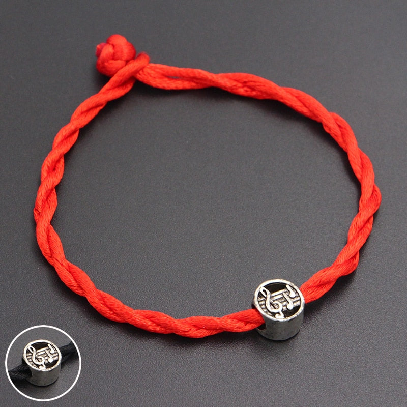 Tiny Music Notes Bead Bracelet