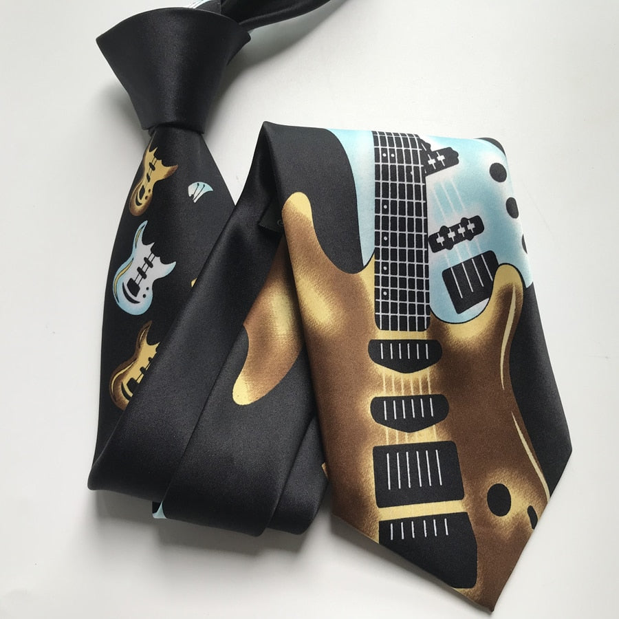 Music Guitar Necktie