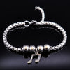 Music Note Bead Bracelet