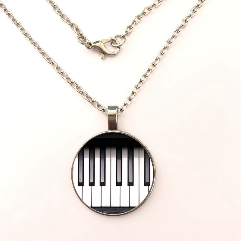 Free - Piano Keys Pendant Necklace