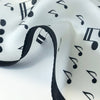 Musical Notes Printed Silk Scarf
