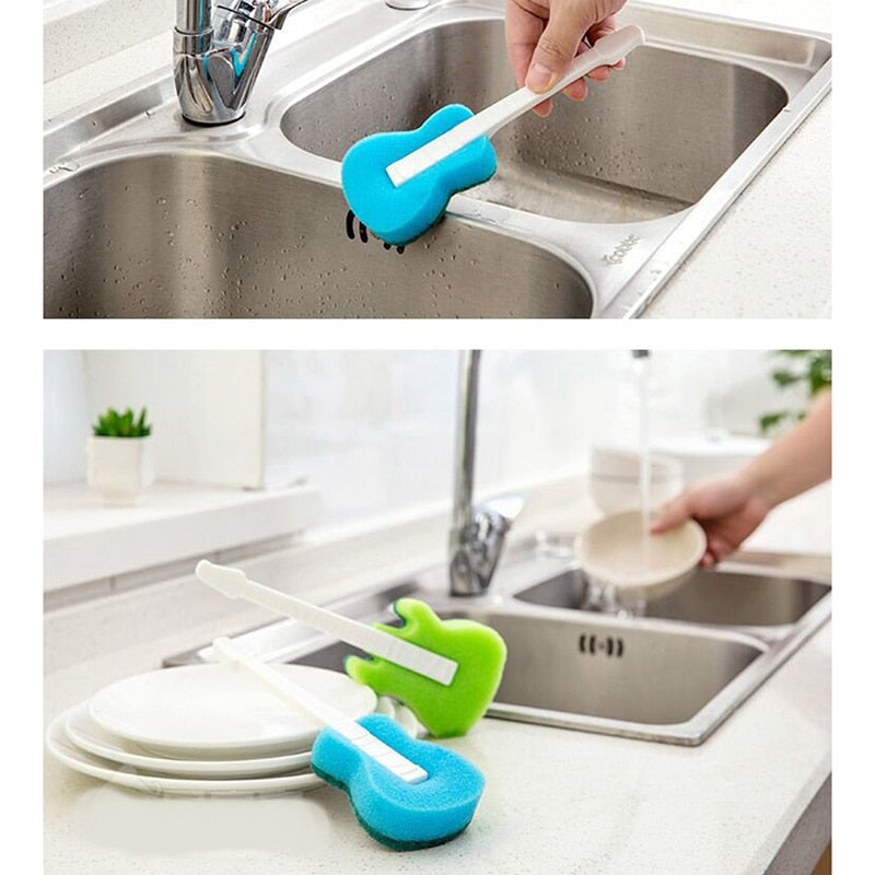 Guitar Shape Magic Sponge Brush