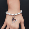 Free - Love Music Notes Pearls Bracelet