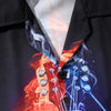 Fire Flame Guitar Print Shirt - { shop_name }} - Review