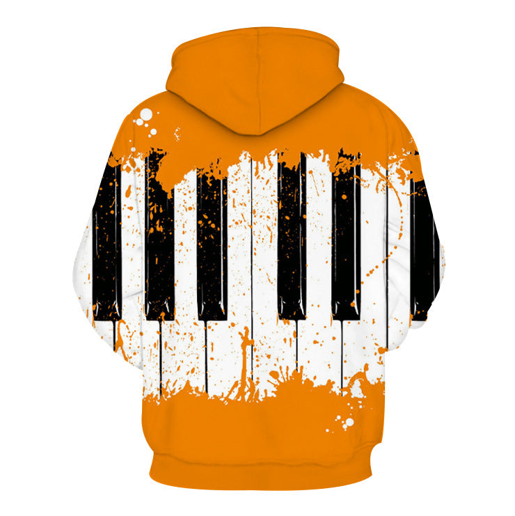 Yellow Piano Keys Hoodie