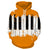 Yellow Piano Keys Hoodie