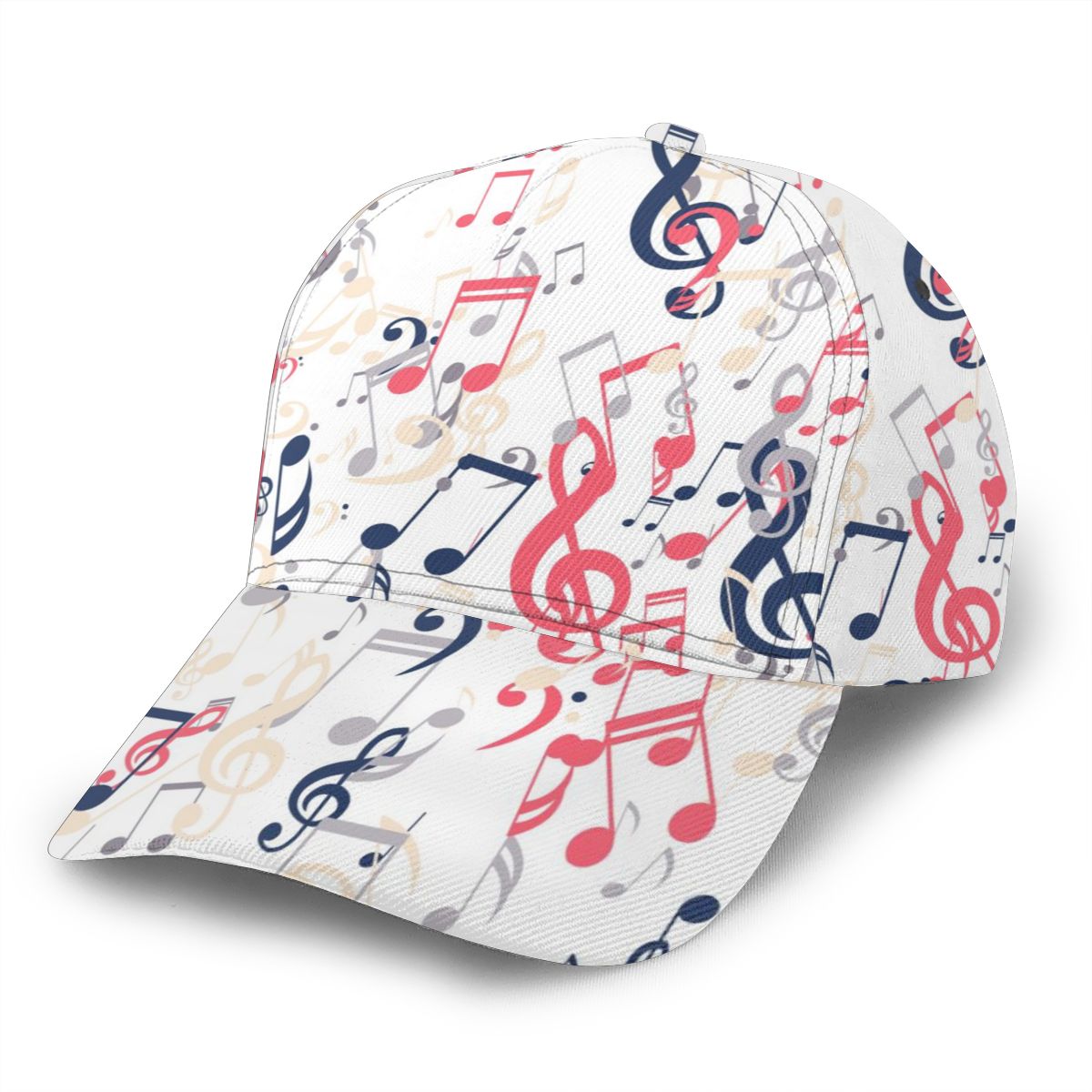 Music Notes White Cap