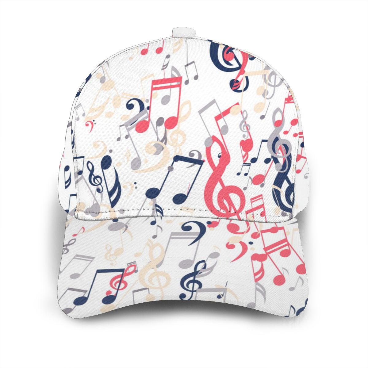 Music Notes White Cap
