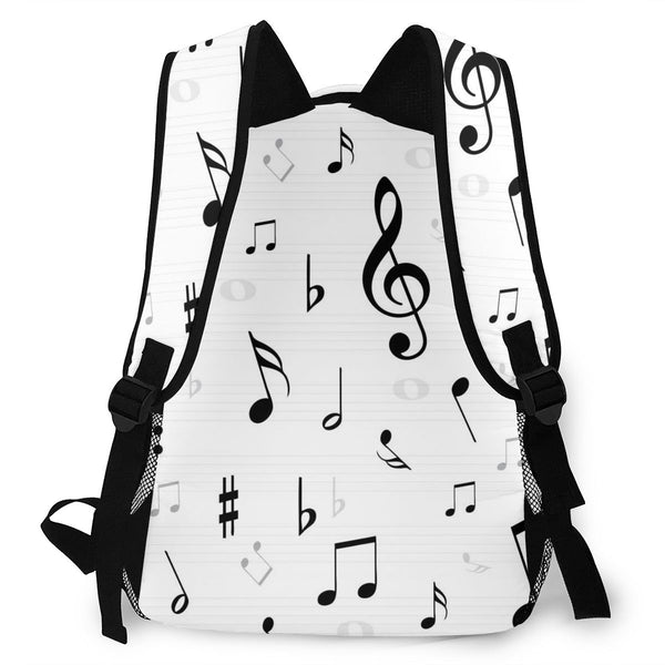 Lightweight Music Notes Backpack - Artistic Pod