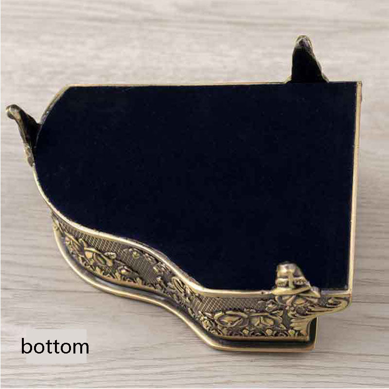 Vintage Piano Shape Jewelry Box