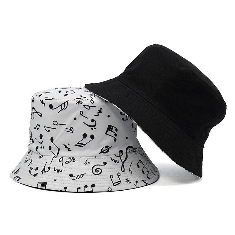 Music Notes Hip Hop Bucket Hat