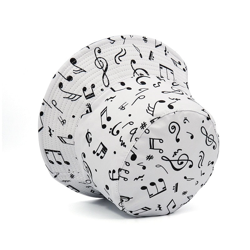 Music Notes Hip Hop Bucket Hat