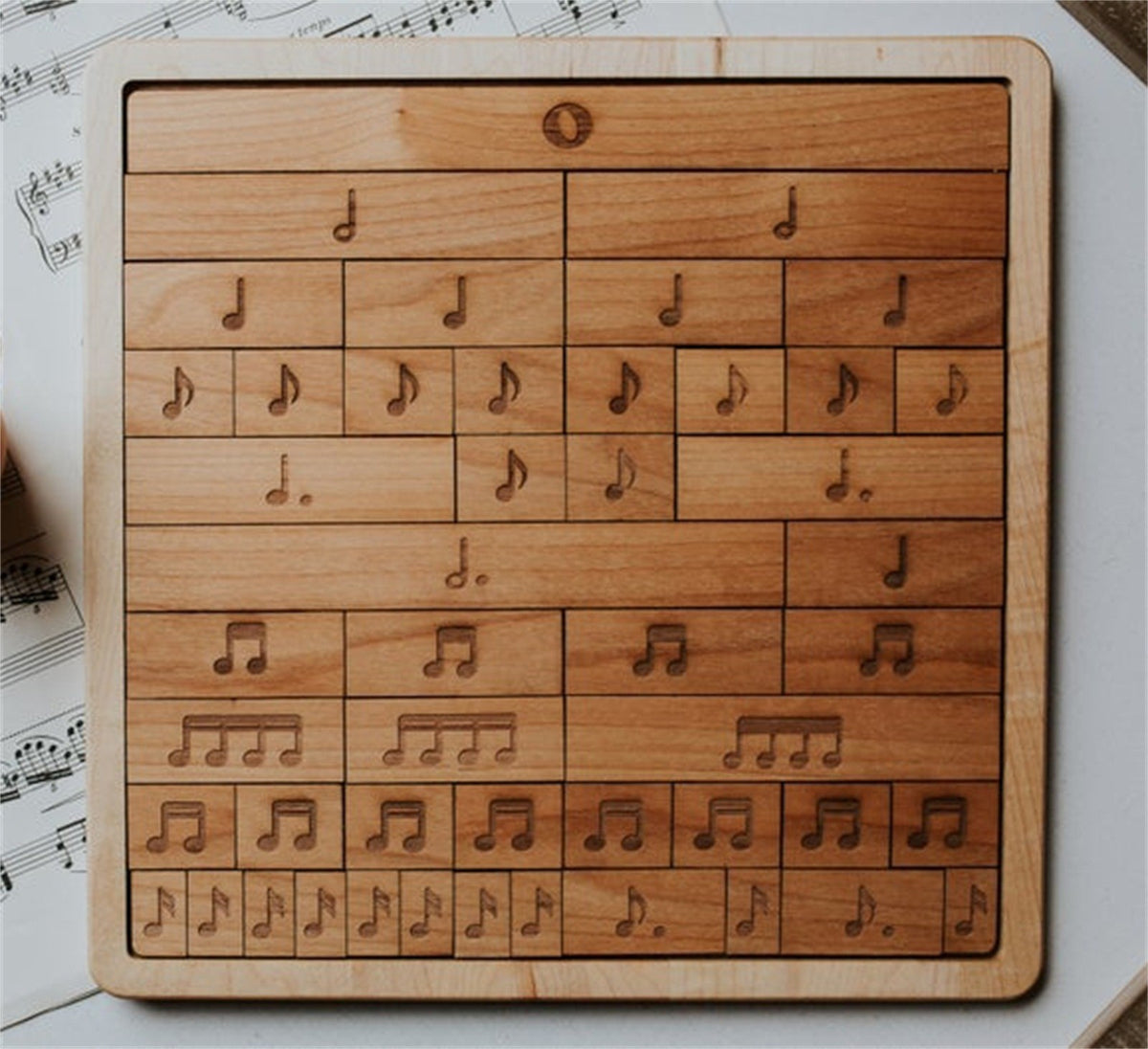 A Note Puzzle Music Notes Puzzle And Ornament - Artistic Pod