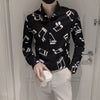 Music Notes B&W Men's Shirt