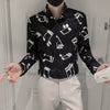 Music Notes B&W Men's Shirt