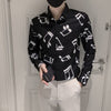 Music Notes B&W Men's Shirt