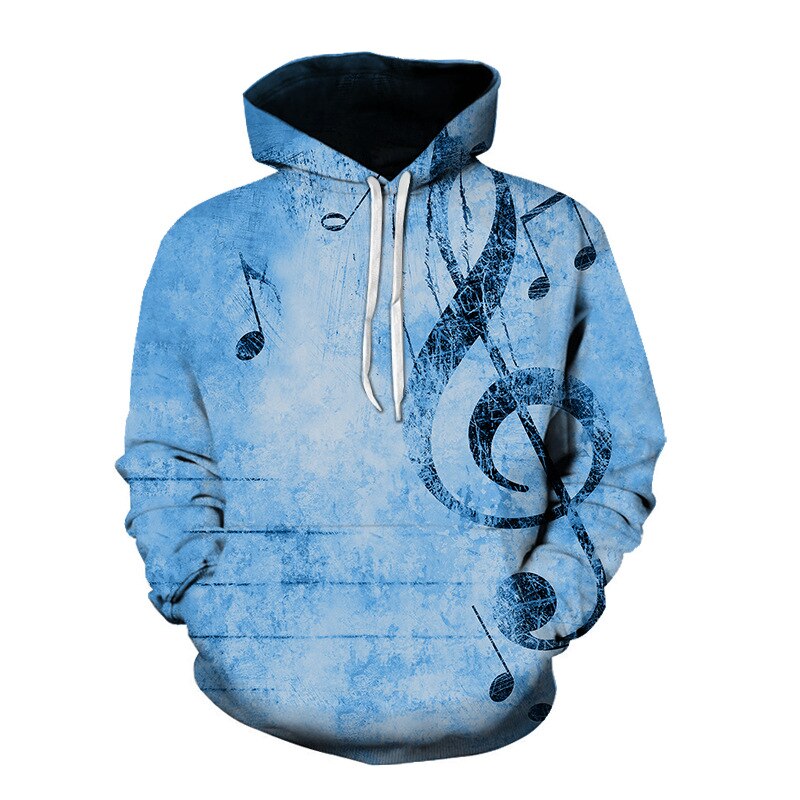 Treble Clef Vintage Style Hoodie