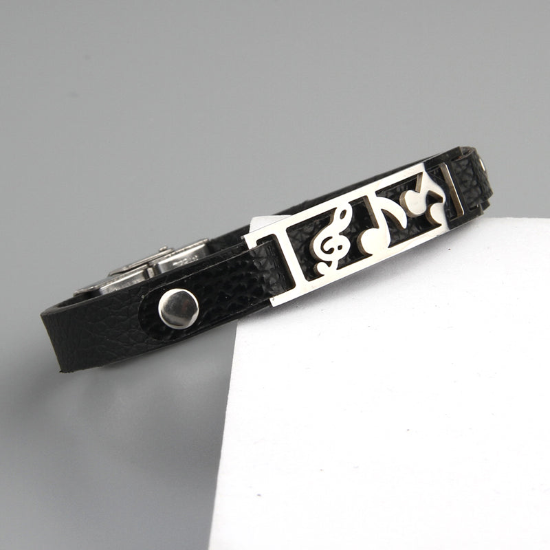 Cool Music Leather Bracelet