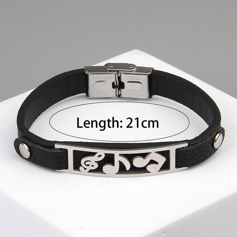 Cool Music Leather Bracelet
