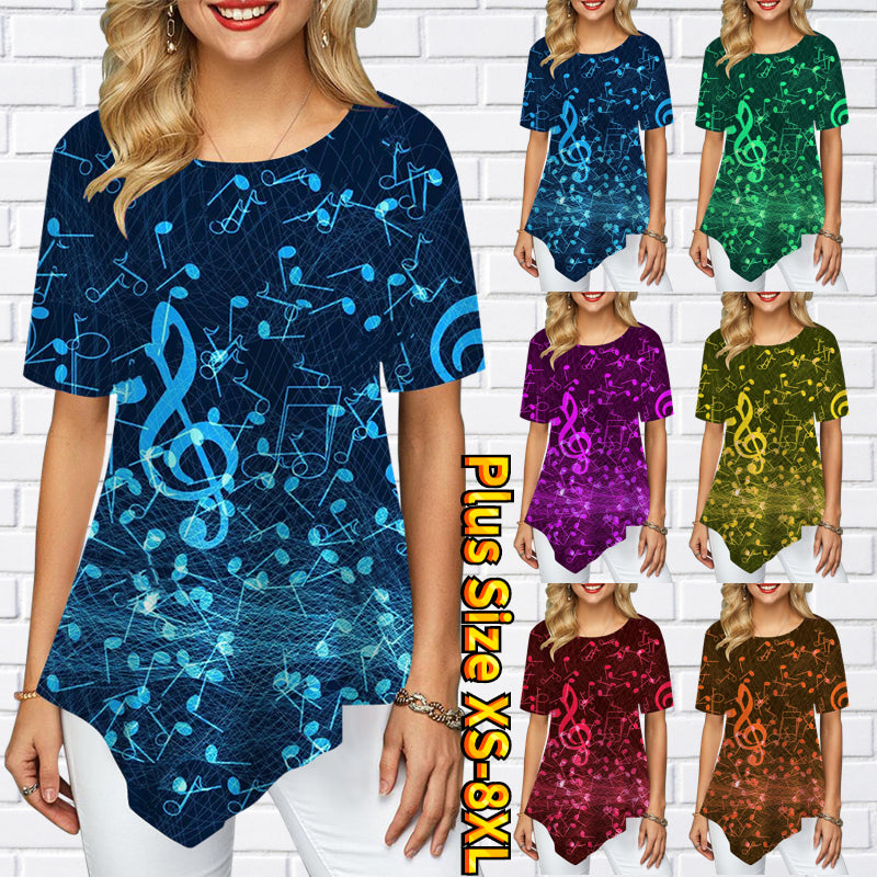 Musical Notes Loose T-shirt