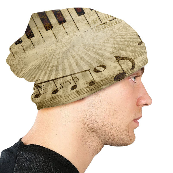 Mu$ic Notes Hat Vintage Music Notes Beanie - Artistic Pod