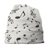 Music Note White Beanie