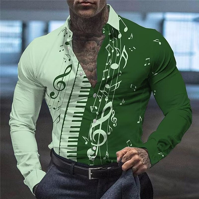 Oversized Musical Note Shirt