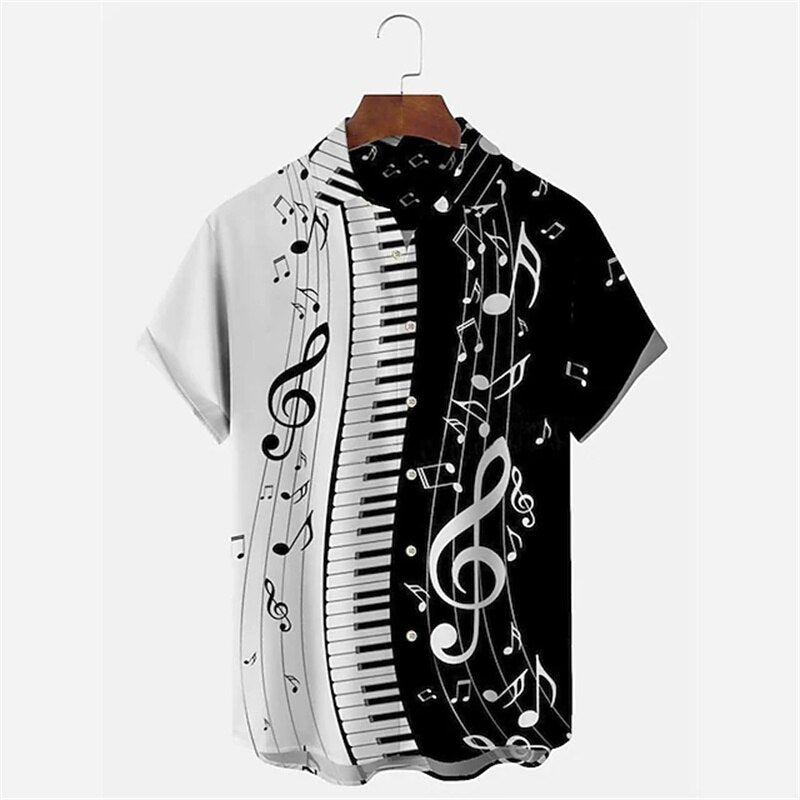 Music Note Piano Key Shirt