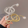 Pearl Music Notes Hair Clip