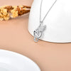 Wing Piano Treble Clef Necklace