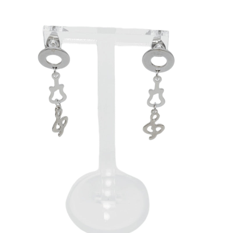 Music Note Guitar Drop Earrings
