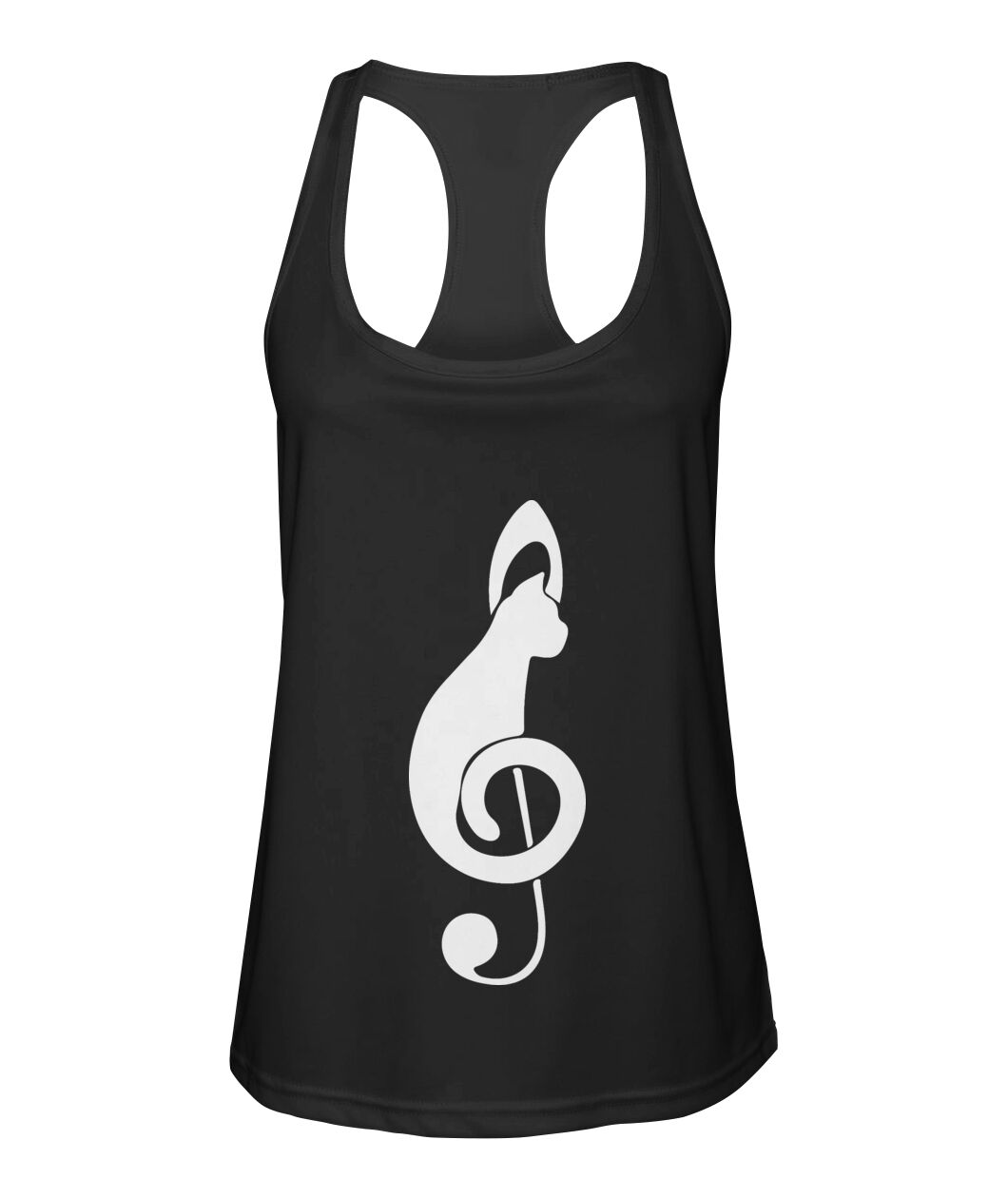 Treble Clef Cat Sport Tank