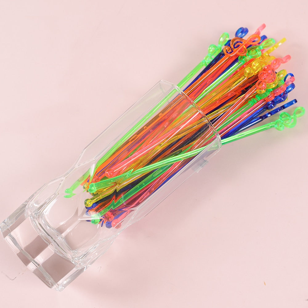 20pcs Music Note Swizzle Sticks