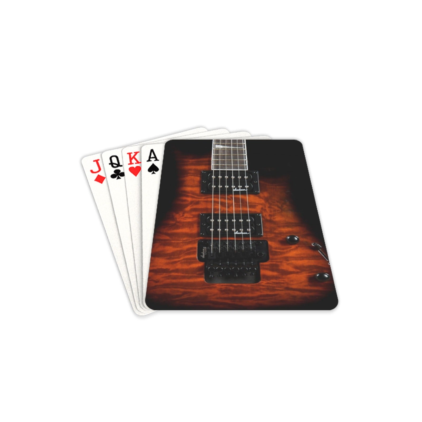 Rock Guitar Playing Cards