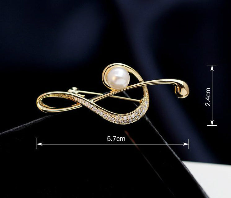 Elegant Music Note Brooch - Artistic Pod Review
