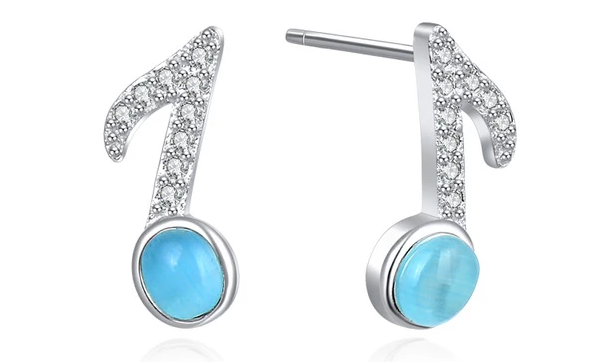 Stud Musical Note Earrings